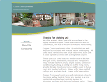 Tablet Screenshot of coppercreekapts.net